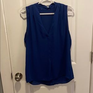 Blue tank top blouse